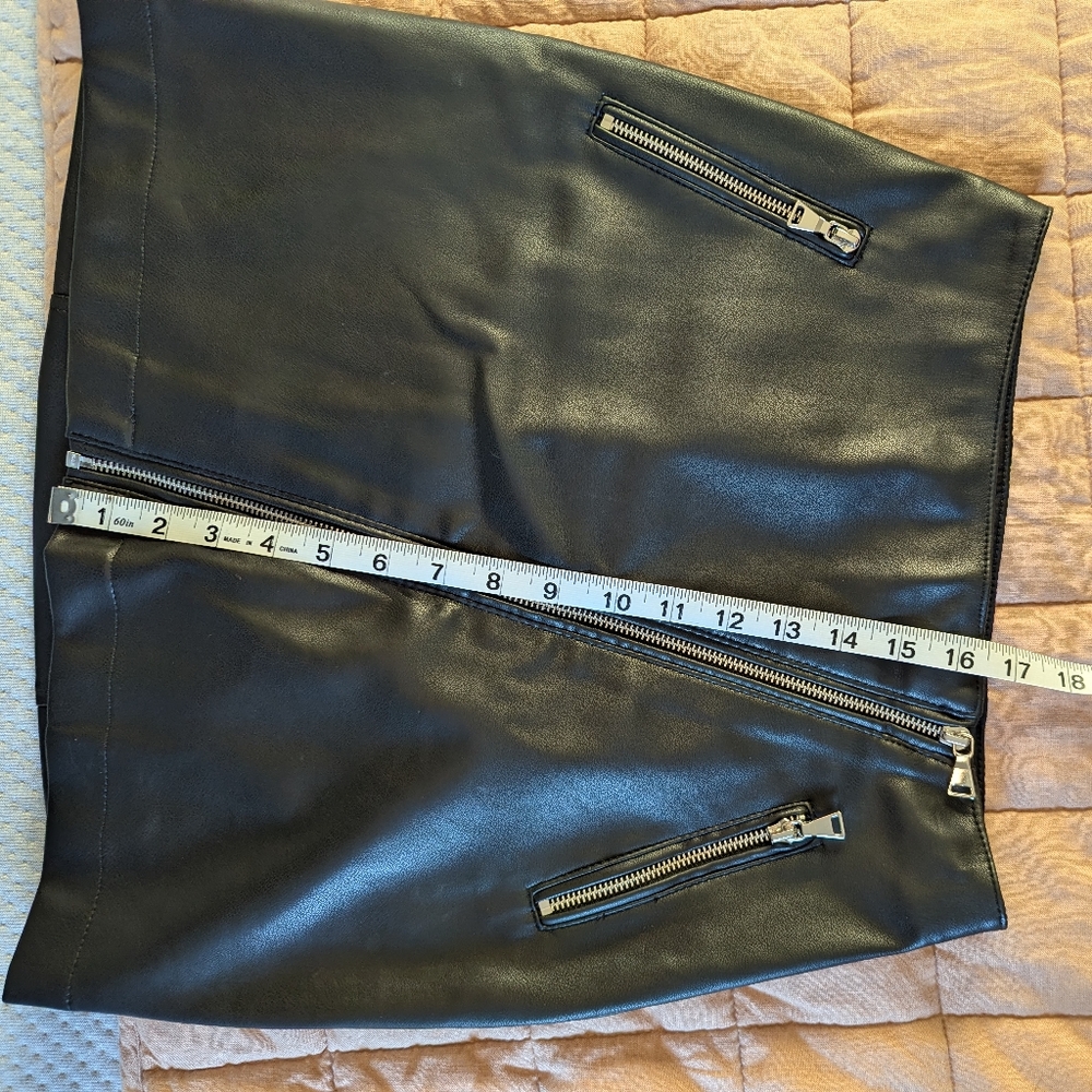 Black Leather Mini Skirt